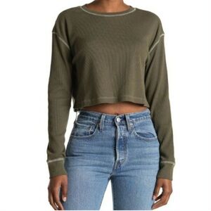 NWT Abound Long Sleeve Crop Top